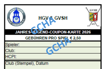 HGV GVSH Jugendcoupon 2026 in der Geschäftsstelle